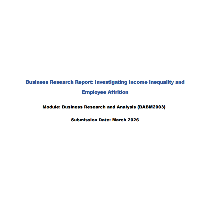 Income Inequality and Employee Attrition: An HR Analytics Study